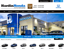 Tablet Screenshot of hardinhonda.com